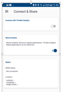 Trimble Catalyst Connect & Share